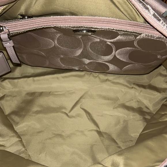 Coach Dusty Pink Weekender Travel Bag With Pouch EC - Picture 10 of 12